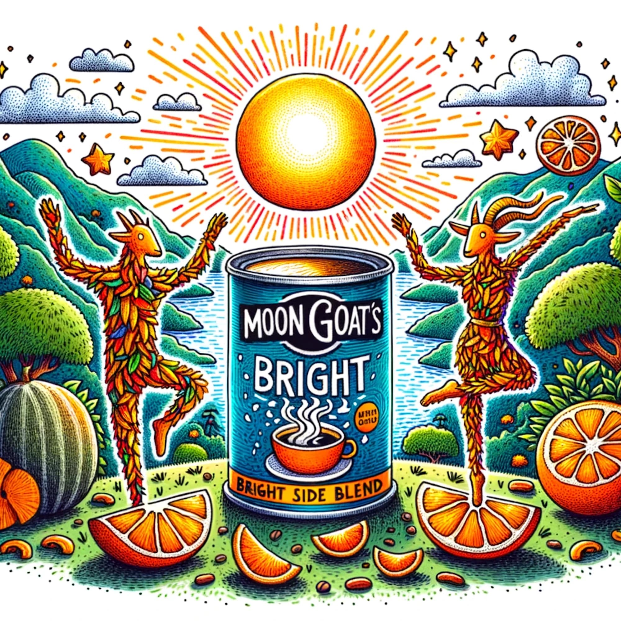 Moon Goat Bright Side Blend: A Sunrise in a Can